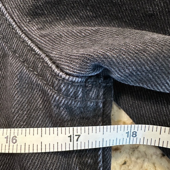 NWOT Abercrombie and Fitch Black Denim Jacket - Picture 6 of 8